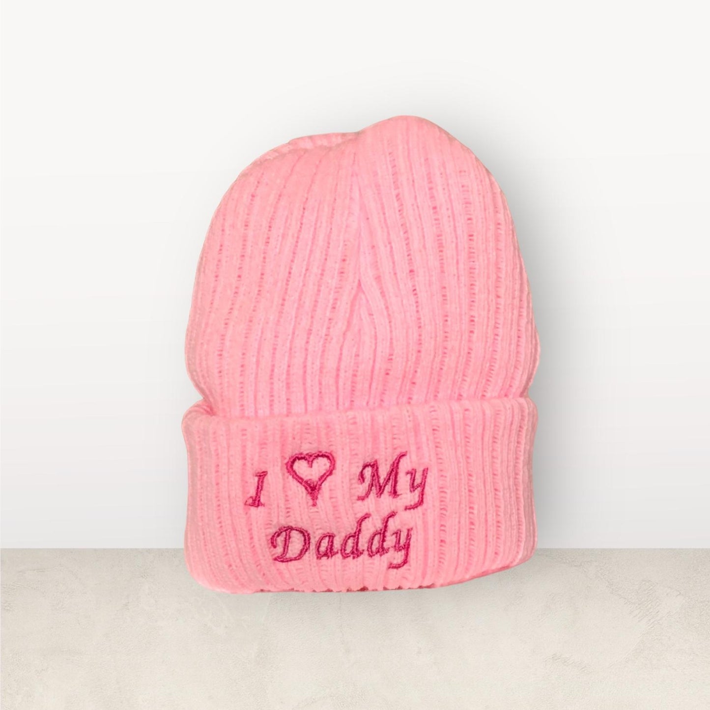 Personalised Knitted Baby Beanie Hat